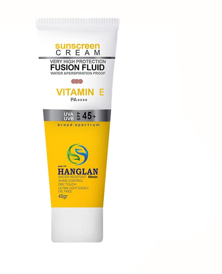 کرم ضد آفتاب ضد لک فلوئیدی بژ نچرال SPF45 هانگلن 45 میل — تصویر ۳