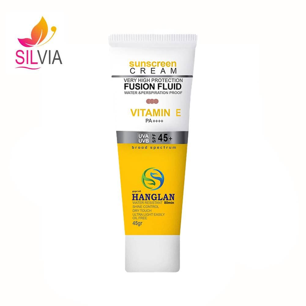 کرم ضد آفتاب ضد لک فلوئیدی بژ نچرال SPF45 هانگلن 45 میل