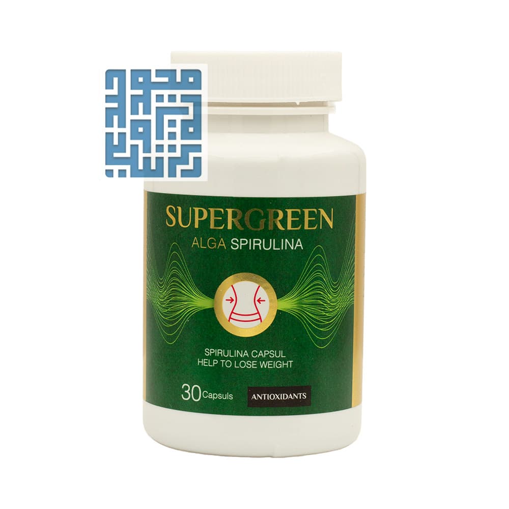 کپسول اسپیرولینا سوپر گرین بسته 30 عددی