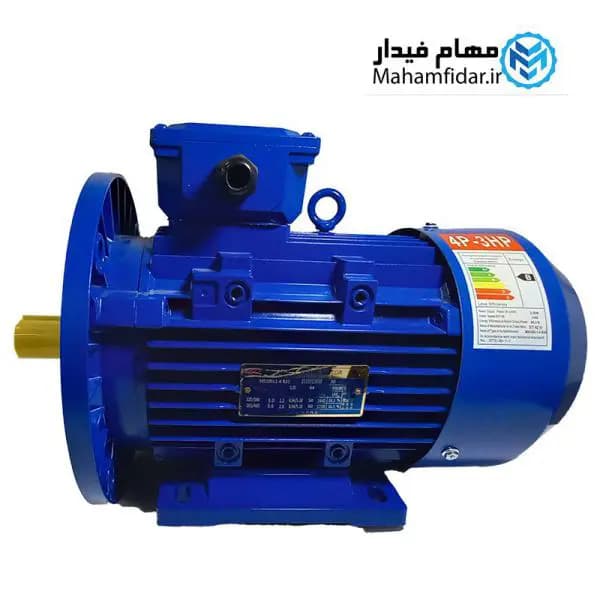 الکتروموتور پوسته آلومینیوم 2.2 کیلووات 3 اسب سه فاز استیکو — تصویر ۲