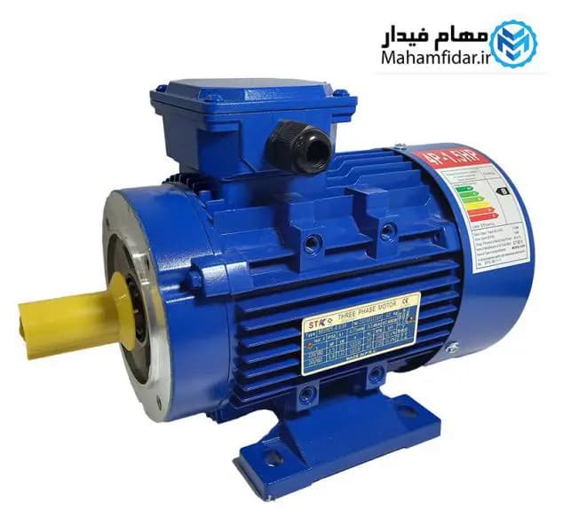 الکتروموتور پوسته آلومینیوم 1.1 کیلووات 1.5 اسب سه فاز استیکو — تصویر ۳