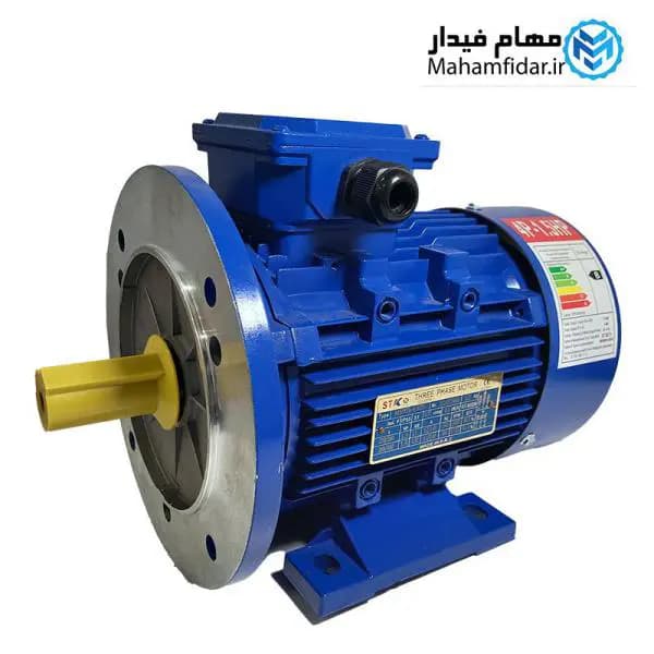 الکتروموتور پوسته آلومینیوم 1.1 کیلووات 1.5 اسب سه فاز استیکو