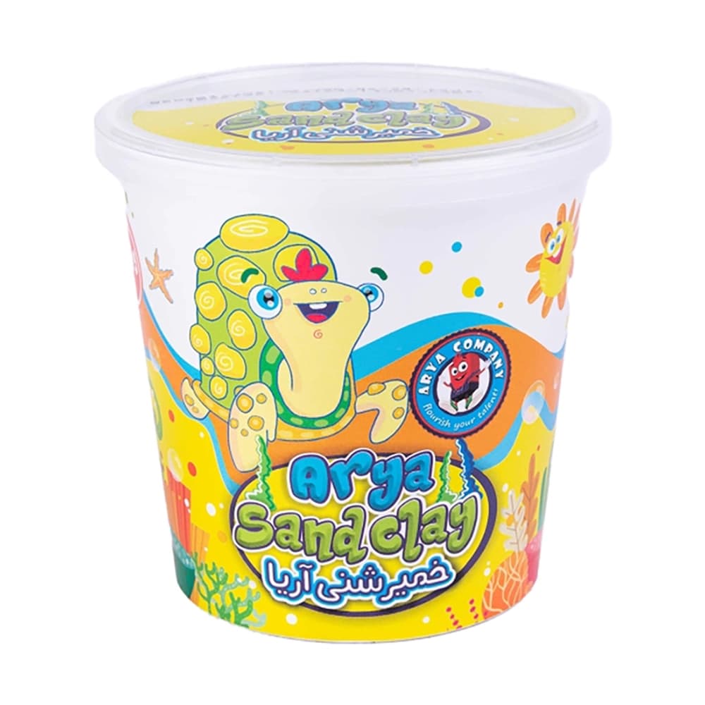 خمیربازی شنی لیوانی 300 گرمی با ابزار آریا کد 1081 — تصویر ۸