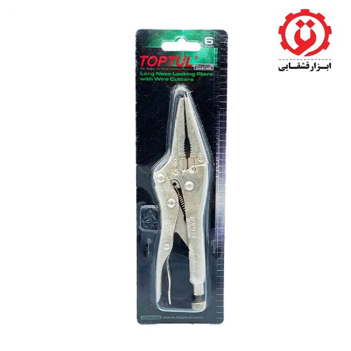 انبرقفلی نوک بلند با سیم قطع کن 6 اینچ تاپ تول مدل DAAS1A06 — تصویر ۲