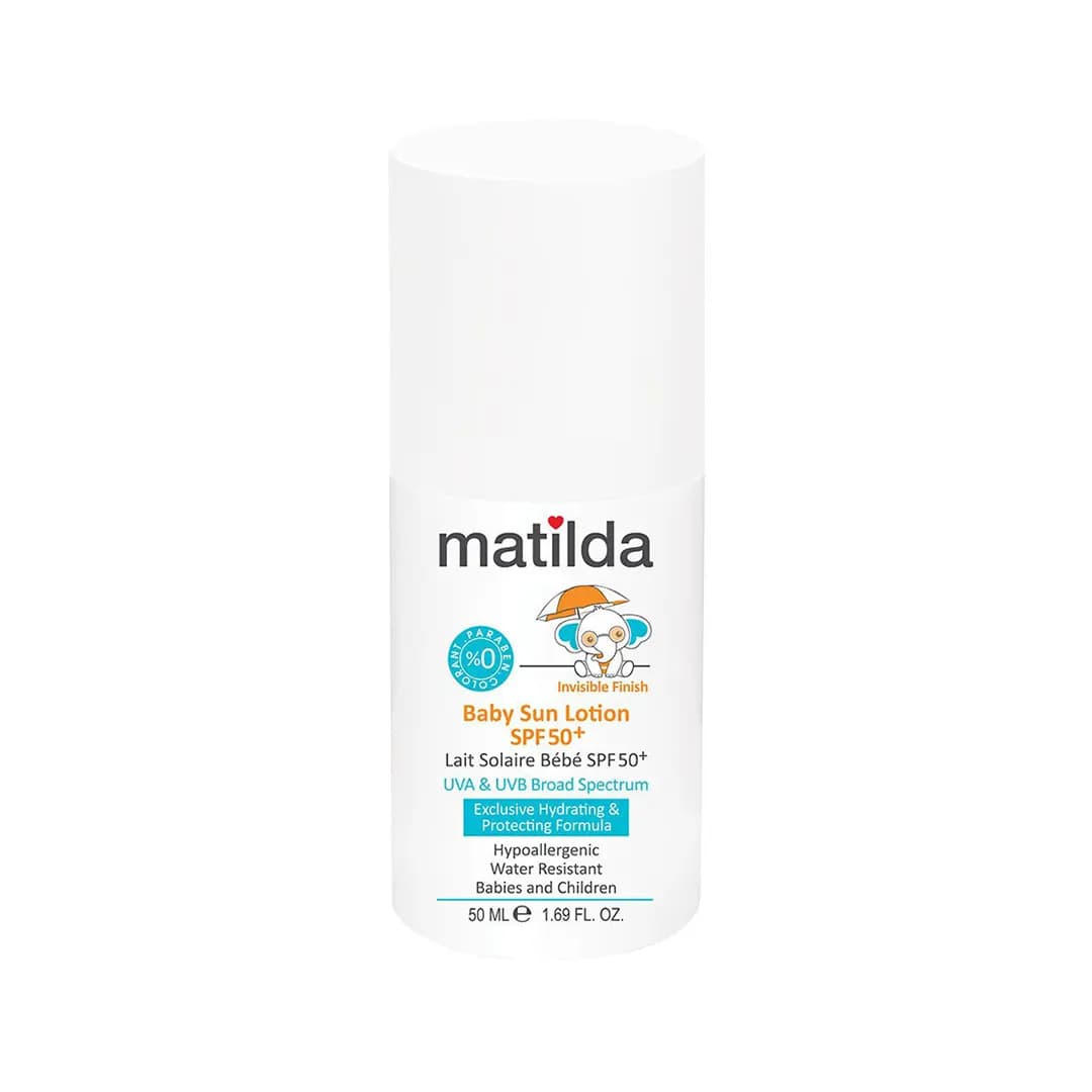 لوسیون رولی ضد آفتاب کودک +SPF50 ماتیلدا حجم 50 میل
