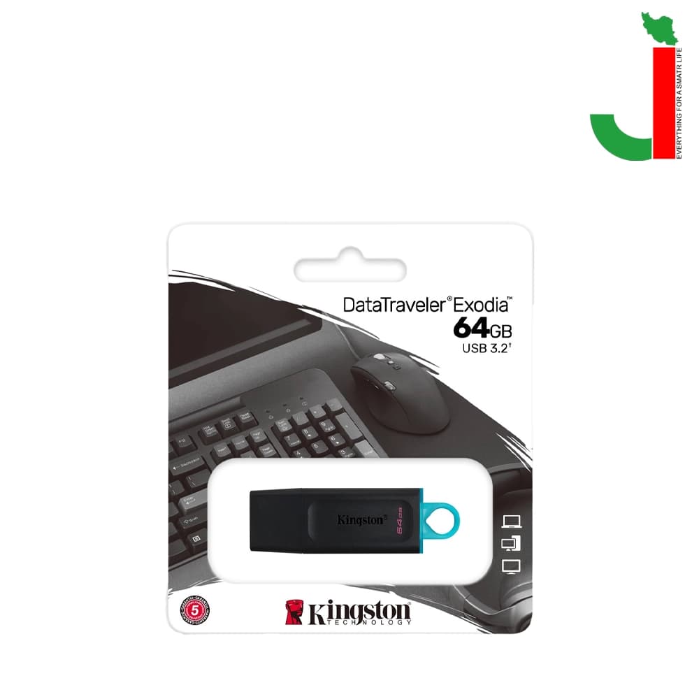 فلش مموری کینگستون مدل DTX ظرفیت 64 گیگابایت USB3.2 — تصویر ۲