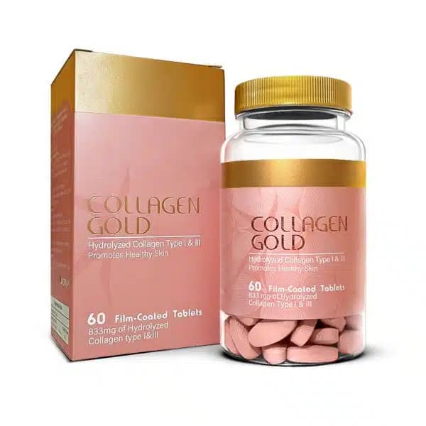 قرص کلاژن گلد آدریان 60 عدد – collagen gold تخفیف ویژه — تصویر ۲
