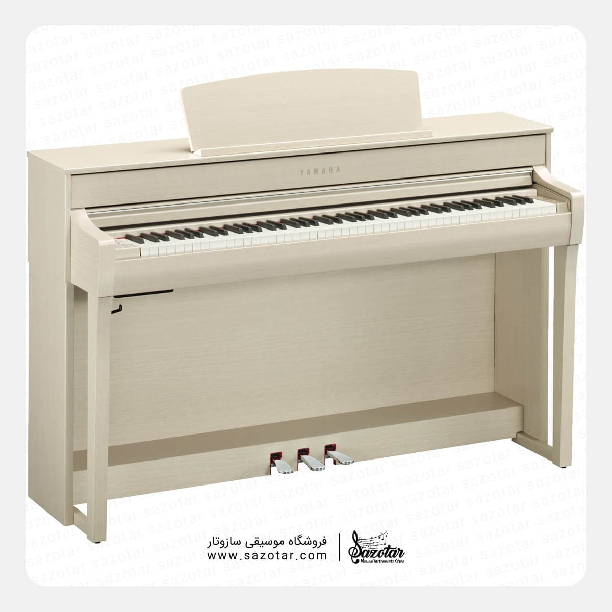 پیانو دیجیتال یاماها CLP-745 سفید دودی