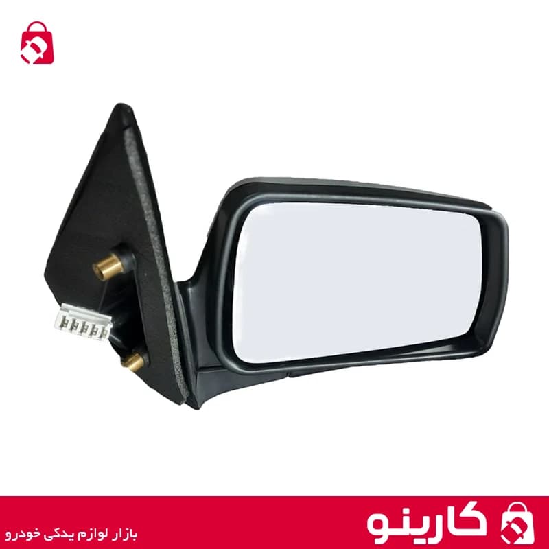 آینه بغل سمند ایساکو 0010111799 برقی تاشو دستی با گرمکن و سنسور دما بدون قاب