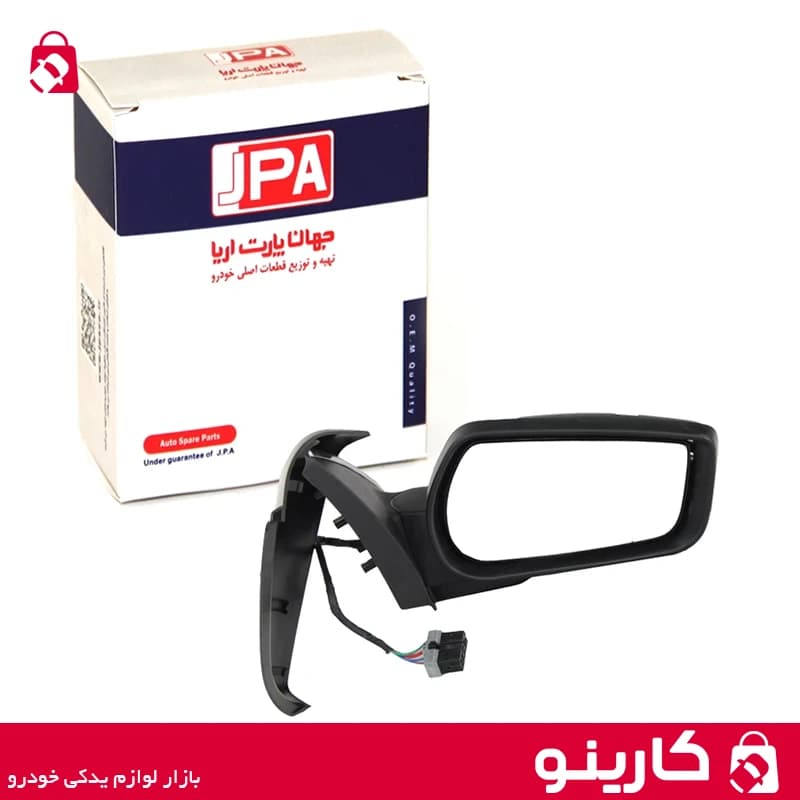 آینه بغل راست پژو پارس برقی جمع شو برقی جهان پارت JAP — تصویر ۲
