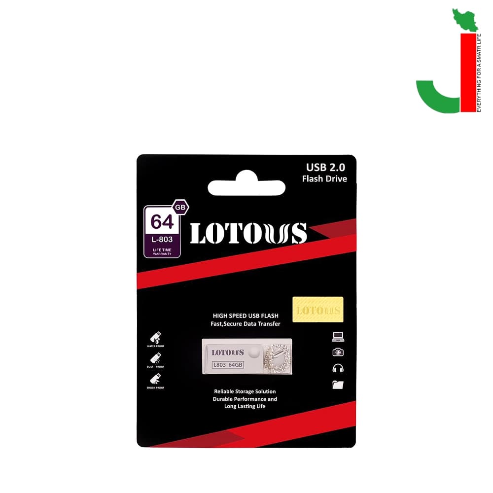 فلش مموری لوتوس مدل L803 ظرفیت 64 گیگابایت USB 2.0 — تصویر ۲