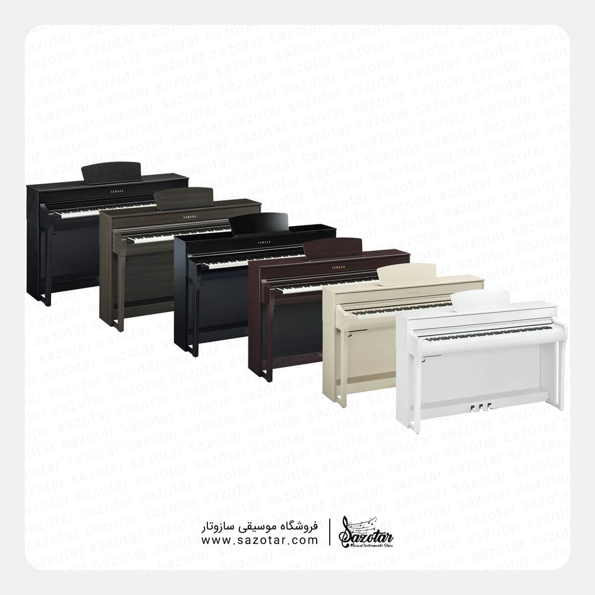پیانو دیجیتال یاماها CLP-735 سفید — تصویر ۳