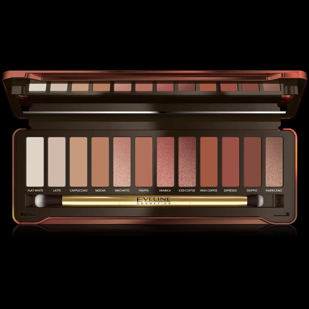پالت سایه 12رنگ چارمینگ موکا اولاین Charming Mocha