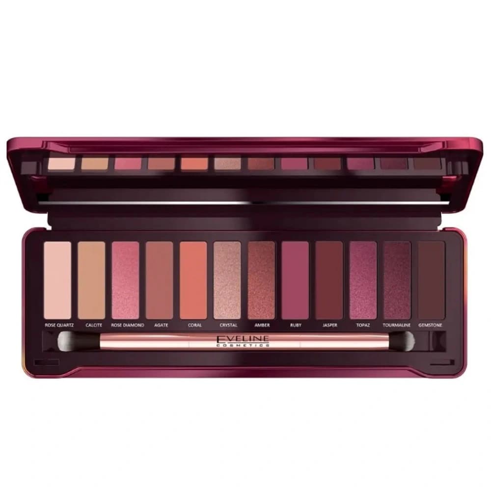 پالت سایه 12رنگ روبی گلامور اولاین Ruby Glamour