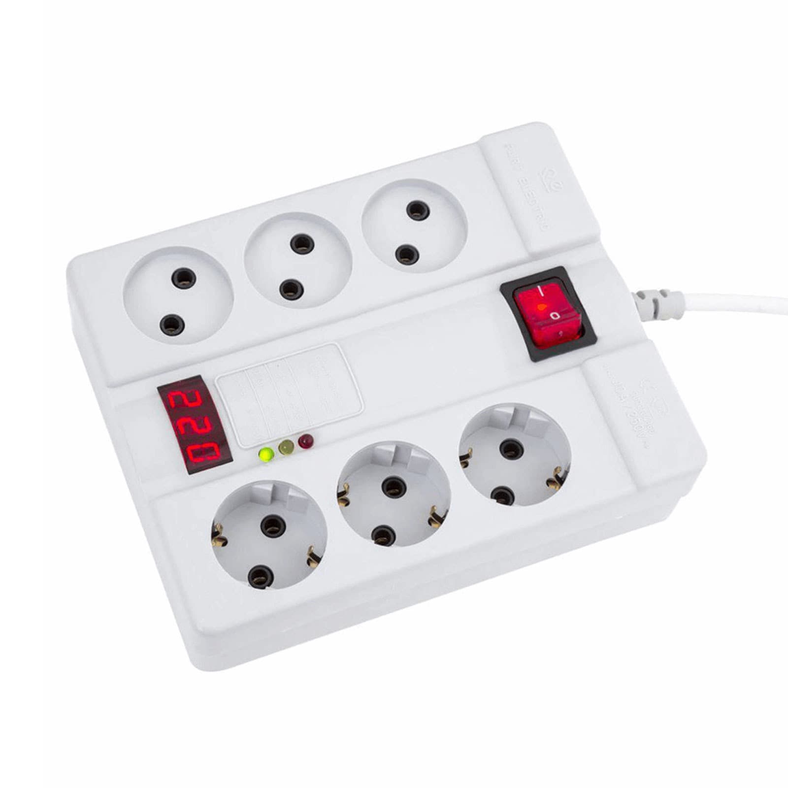 محافظ 6 خانه دیجیتال با کابل 1.8 متر پارت الکتریک کد 2060