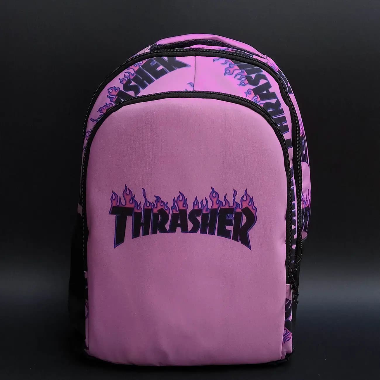 کوله پشتی برزنتی طرح تراشر THRASHER | مدل لوکس و مدرن اسپرت با فضای لپ‌تاپ و عرق‌گیر حرفه‌ای