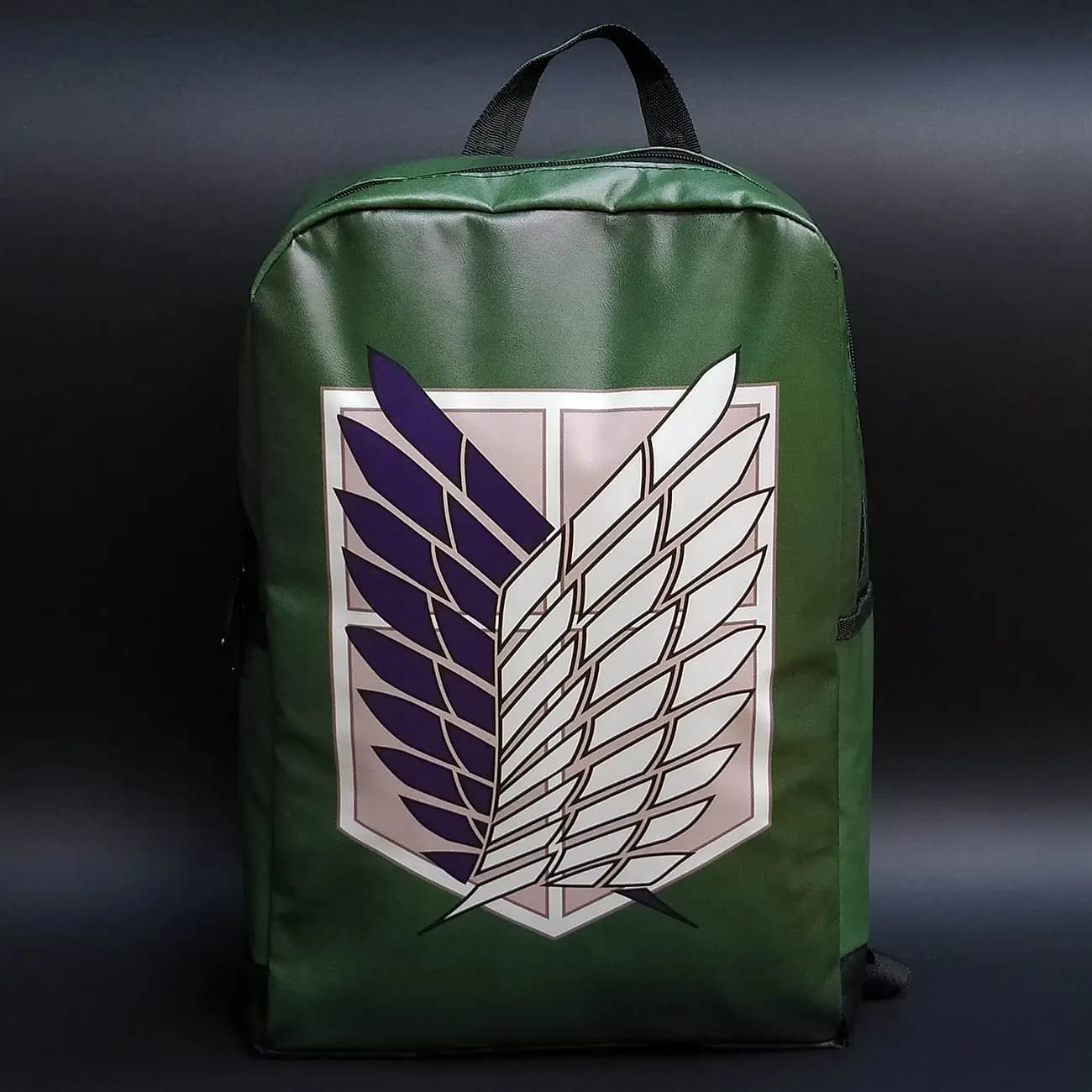 کوله پشتی چرمی چاپی Attack on Titan Wings of Freedom | مدل بال‌های آزادی و سپاه شناسایی اتک آن تایتان با استایل اسپرت شهری