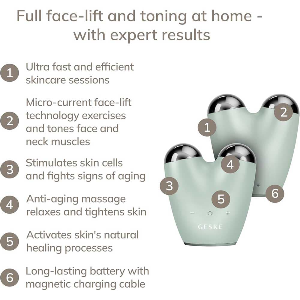 ماساژور لیفت صورت GESKE مدل Micro Current Face-Lifter 6 in 1 — تصویر ۸