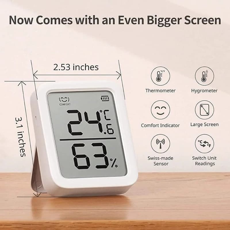 دماسنج و رطوبت سنج SwitchBot مدل W2301500 — تصویر ۲