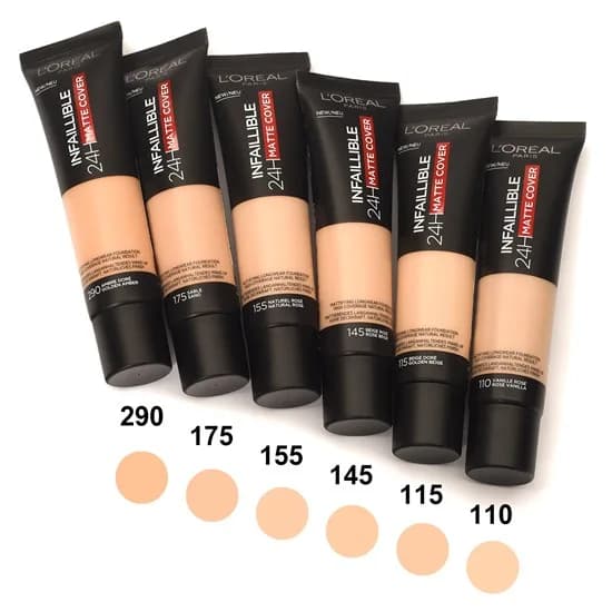 کرم پودر لورال تیوپی مدل Loreal Infallible 24H matte cover — تصویر ۲