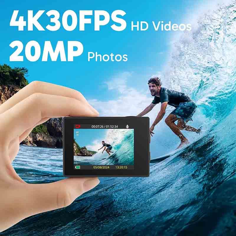 دوربین اکشن 4K برند AKASO EK7000 — تصویر ۲