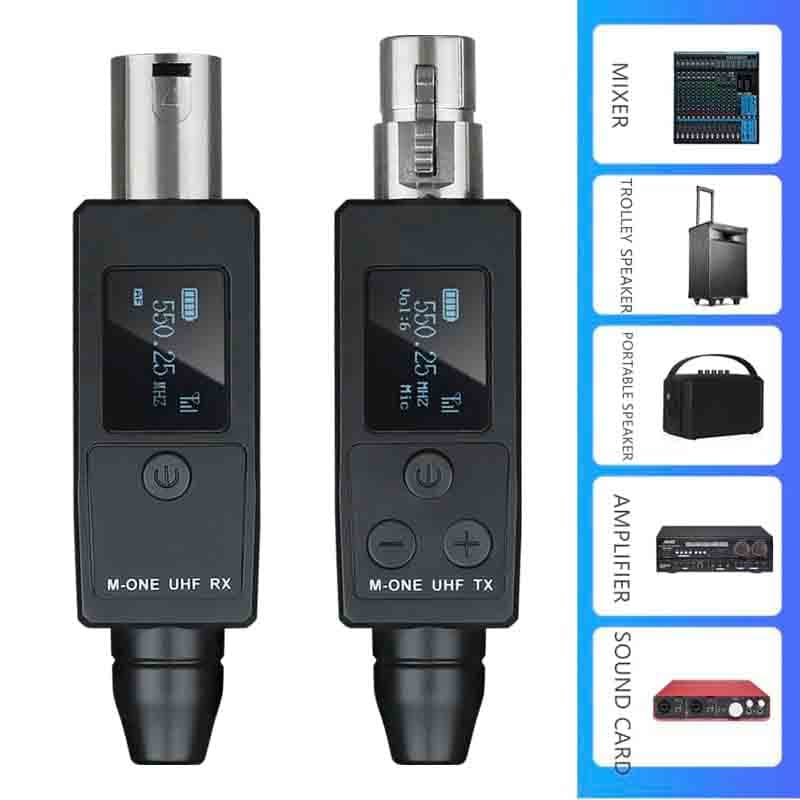 فرستنده و گیرنده بیسیم میکروفون برند M-ONE — تصویر ۶