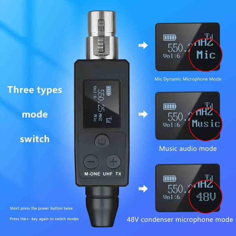 فرستنده و گیرنده بیسیم میکروفون برند M-ONE — تصویر ۷