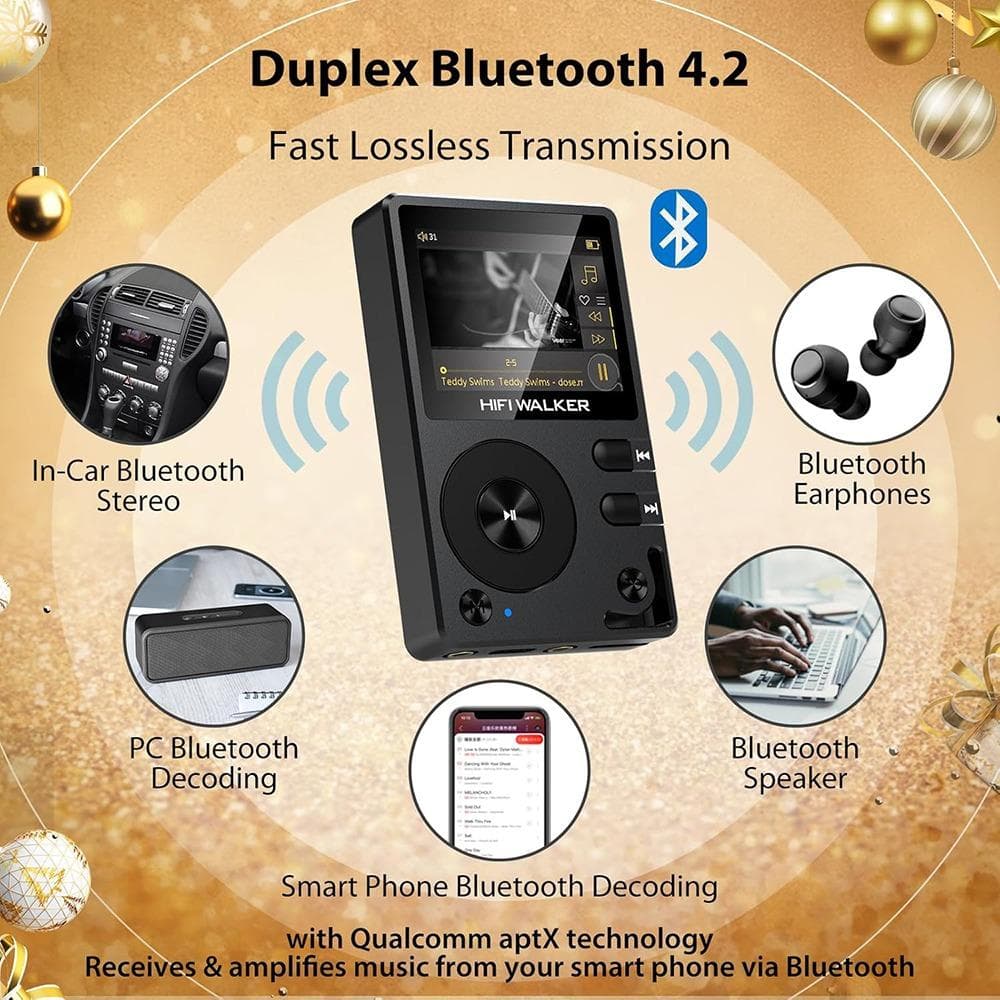 MP3 پلیر حرفه ای برند HIFI WALKER H2 — تصویر ۵