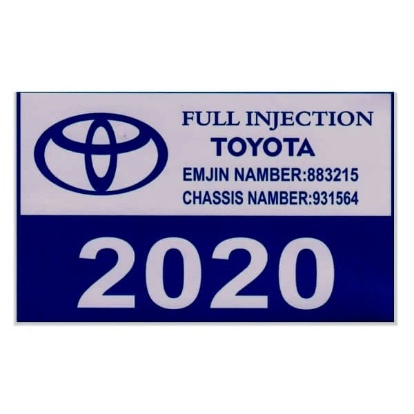 برچسب طرح تویوتا 2020 کد 9209