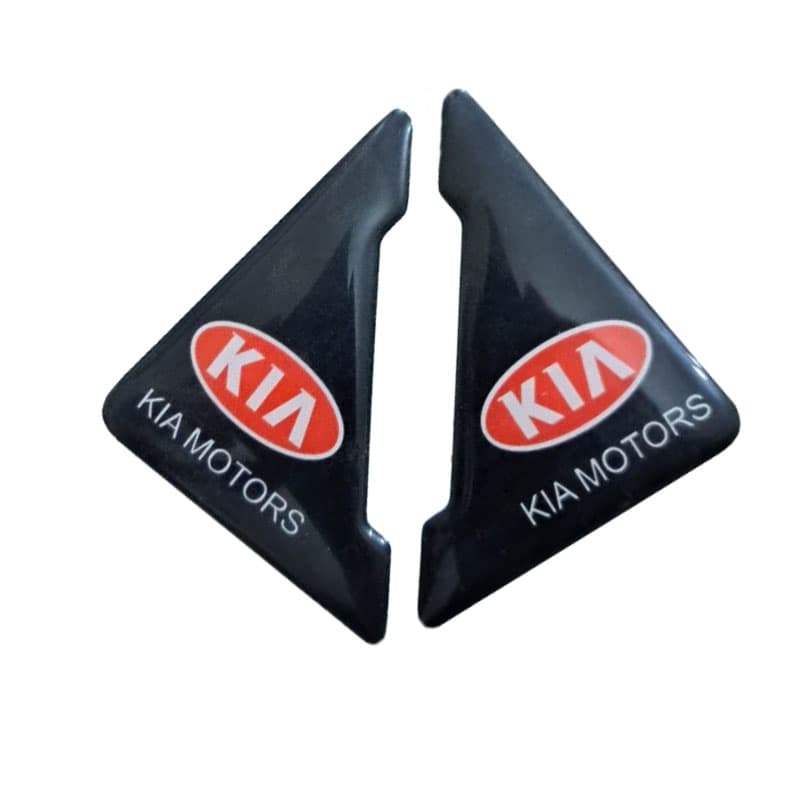 برچسب ضربه گیر درب خودرو طرح کیا KIA مجموعه دو عددی کد 9199