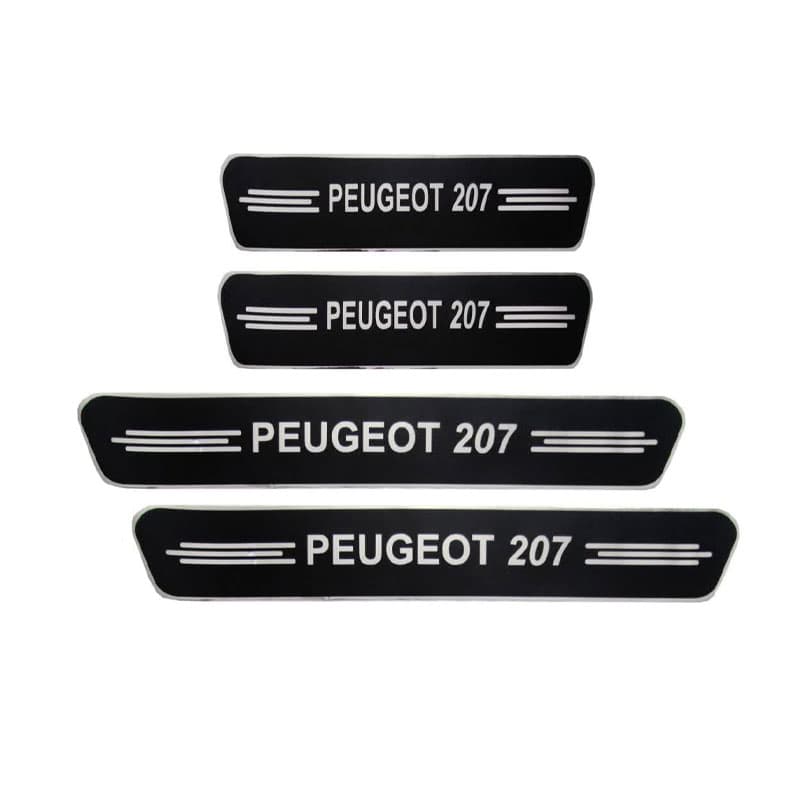 برچسب پارکاب پژو 207 طرح چرم مجموعه 4 عددی کد 7475