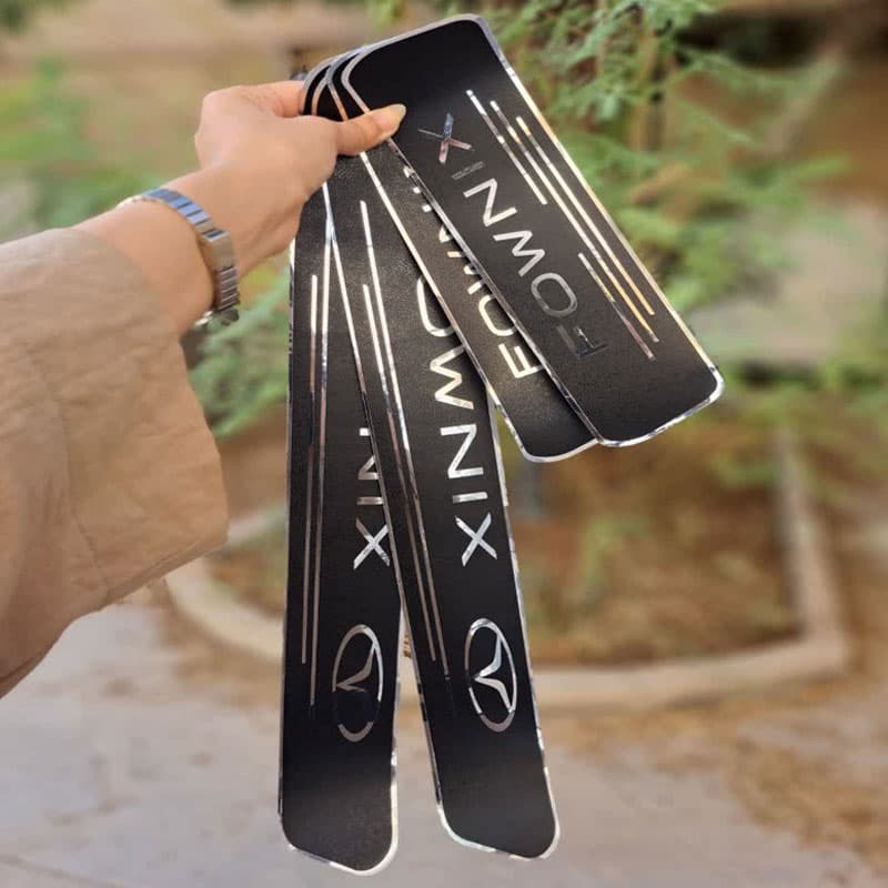 برچسب پارکاب FOWNIX طرح چرم مجموعه 4 عددی کد 4370 — تصویر ۲