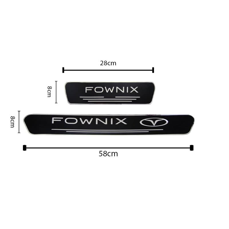 برچسب پارکاب FOWNIX طرح چرم مجموعه 4 عددی کد 4370 — تصویر ۳