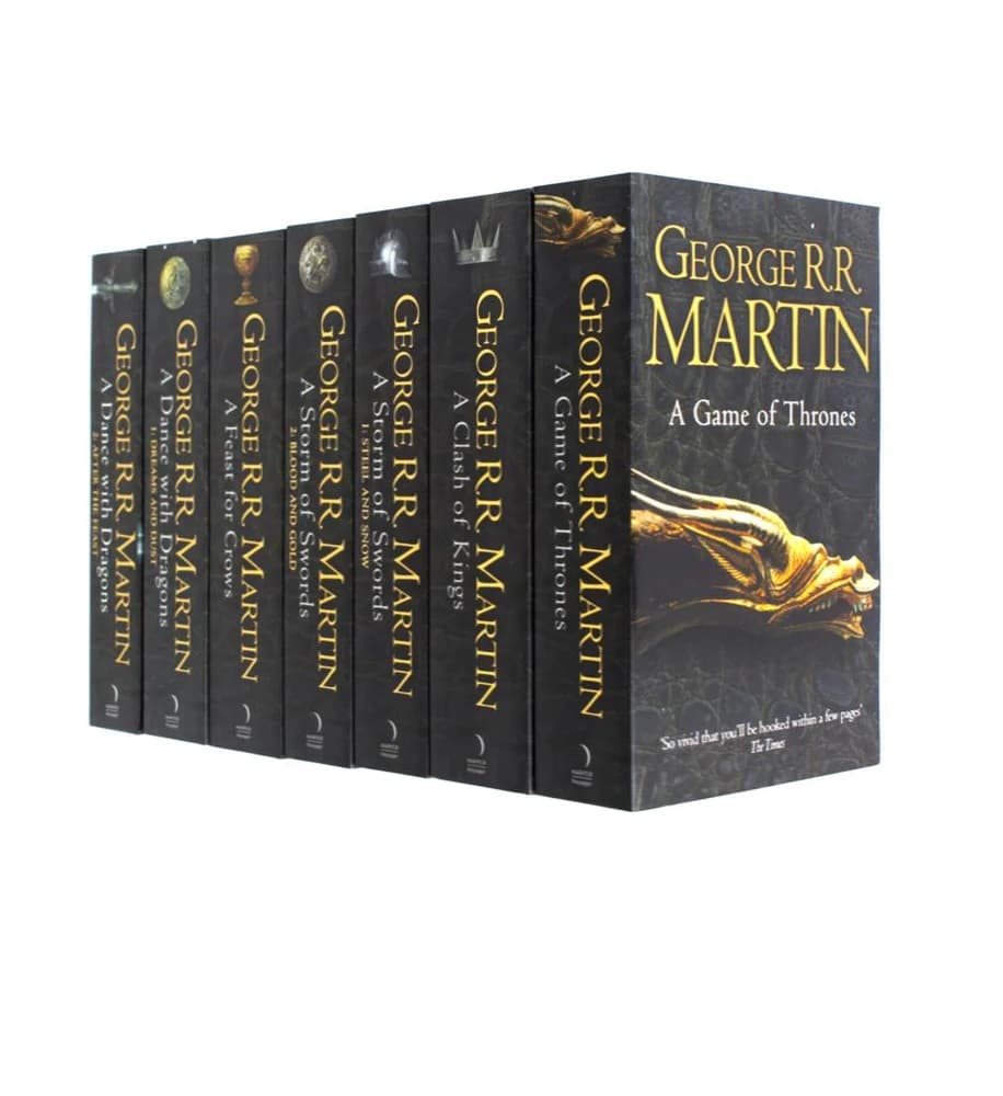 George R. R. Martin’s A Game of Thrones 5-Book Boxed Set (Song of Ice and Fire Series): A Game of Thrones, A Clash of Kings, A Storm of Swords, A Feast for Crows, and A Dance with Dragons (مجموع