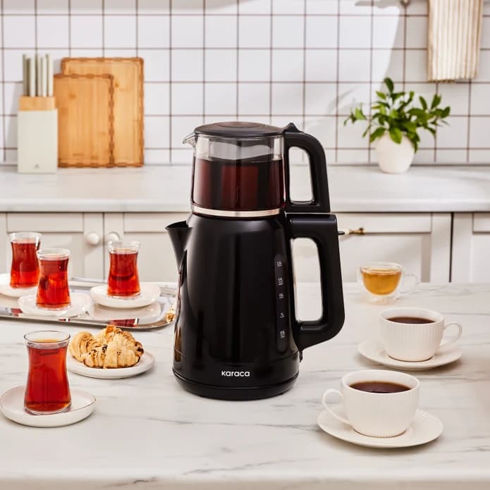 چاییساز برقی کاراجا مدل Mega Tea 1501 رنگ مشکی