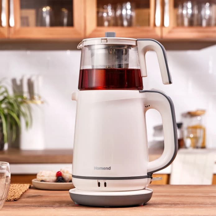 چاییساز برقی هومند مدل Royaltea 1745H رنگ سفید — تصویر ۴