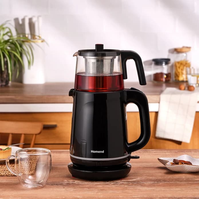 چاییساز برقی هومند مدل Royaltea 1745H رنگ مشکی