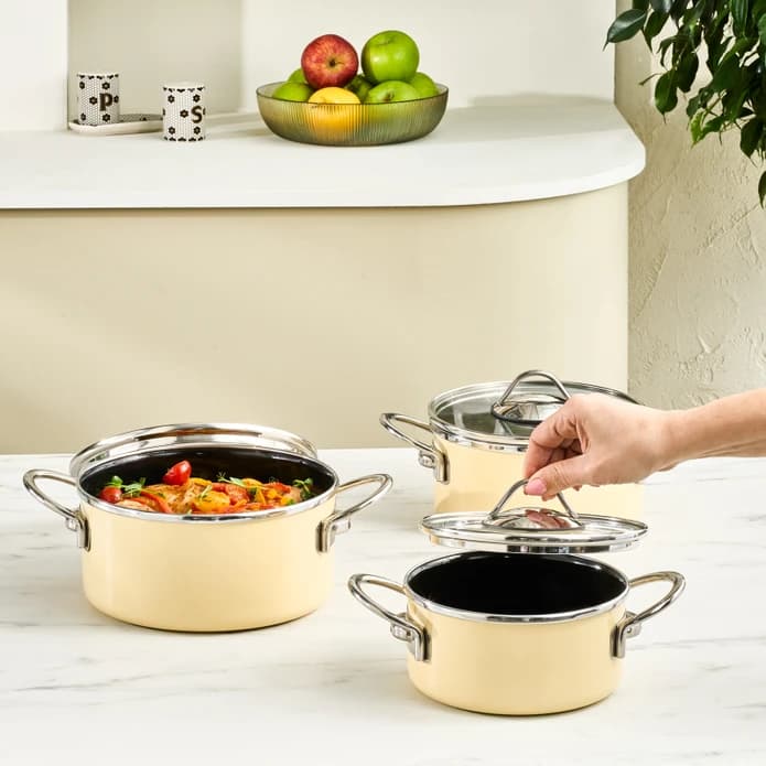 ست تابه دو دسته کاراجا Erva کرم — تصویر ۲