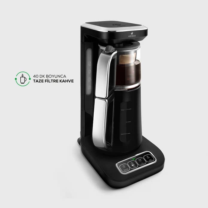چاییساز برقی کاراجا مدل رباتیک Çaysever Robotea Pro کروم — تصویر ۳