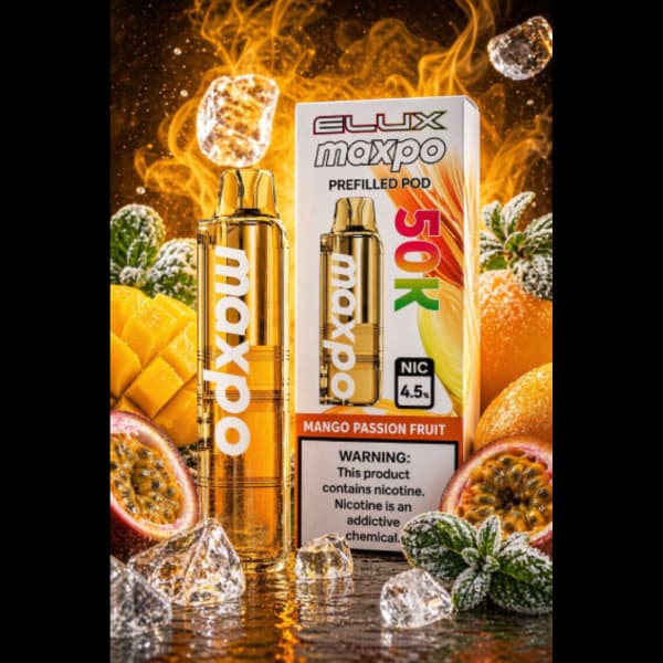 پاد یکبار مصرف مکسپو پشن فروت انبه 50000 پاف Maxpo mango passion fruit pod