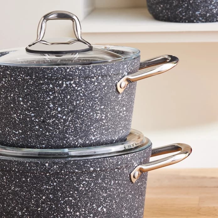 ست قابلمه کاراجا Biogranit Navy Stone — تصویر ۲