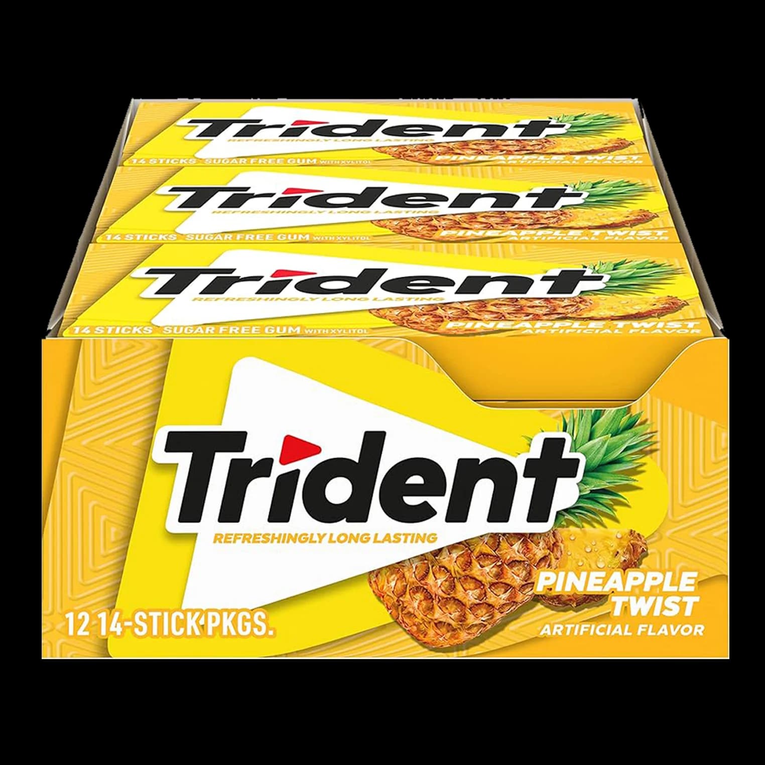 باکس آدامس تریدنت آناناس Trident pineapple twist gum box
