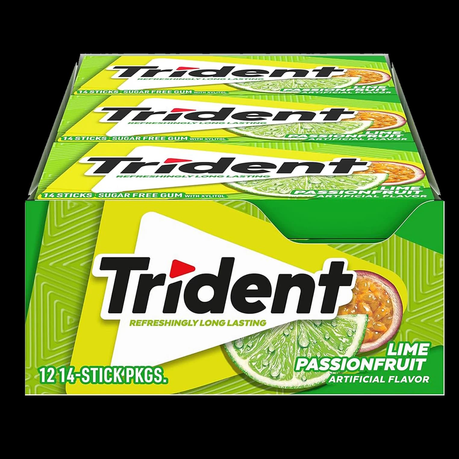 باکس آدامس تریدنت لیمو پشن فروت Trident lime passion fruit gum box