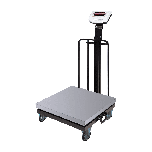 باسکول 500 کیلویی چرخ دار نمایشگر ثابت محک