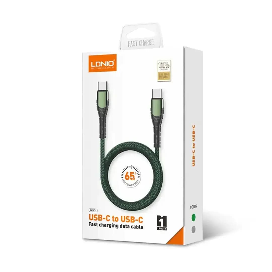 کابل شارژ USB-C الدینیو مدل LDNIO LC101 — تصویر ۲