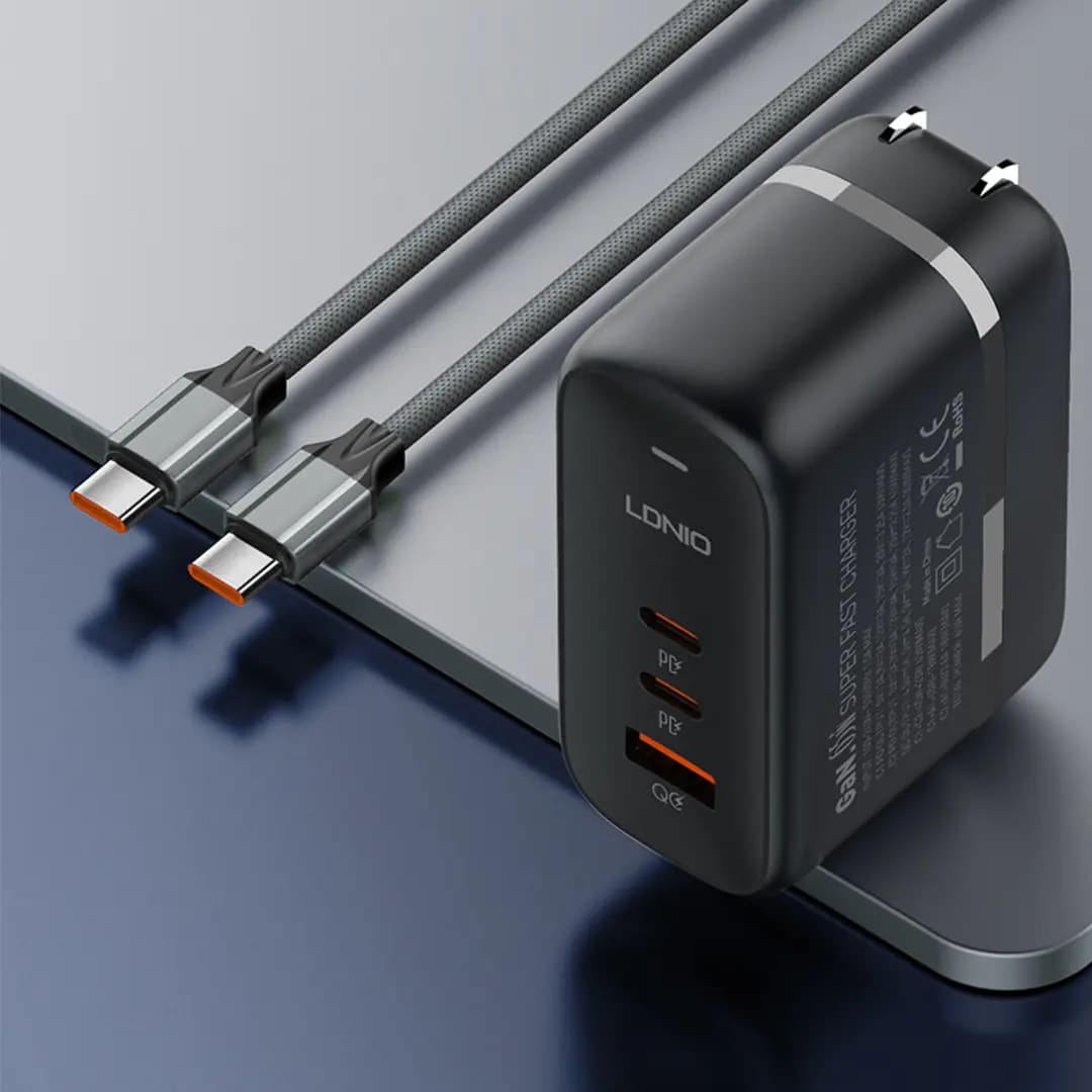 کابل شارژ USB-C الدینیو مدل LDNIO LC441C 65W — تصویر ۵