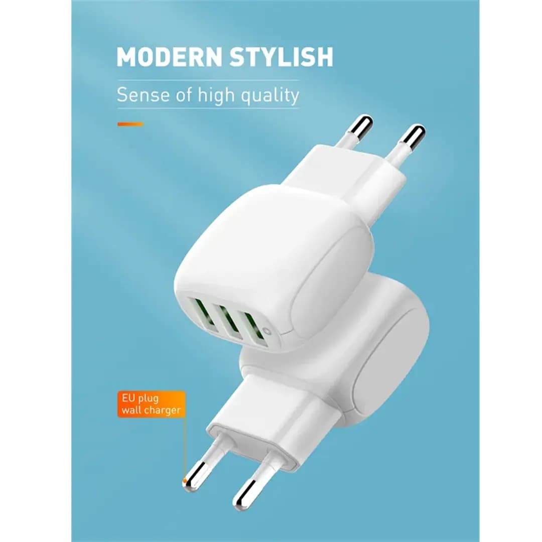 شارژر دیواری الدینیو مدل LDNIO A3315 15.5W به همراه کابل MICRO USB — تصویر ۵