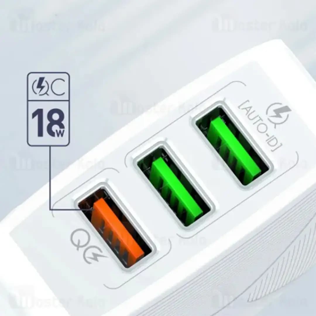 شارژر دیواری الدینیو مدل LDNIO A3310Q QC3.0 — تصویر ۳