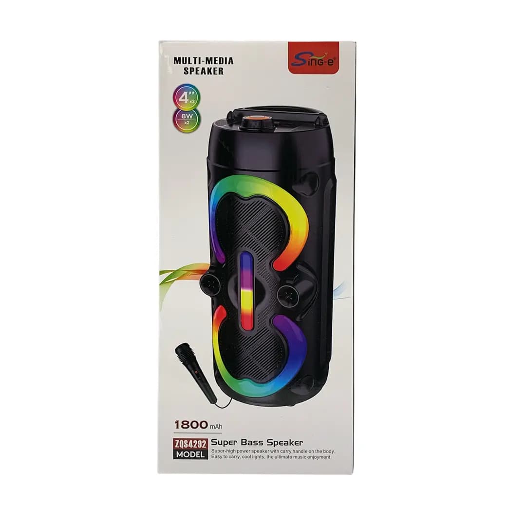 اسپیکر بلوتوثی قابل حمل مدل SING-e ZQS-4292 — تصویر ۳