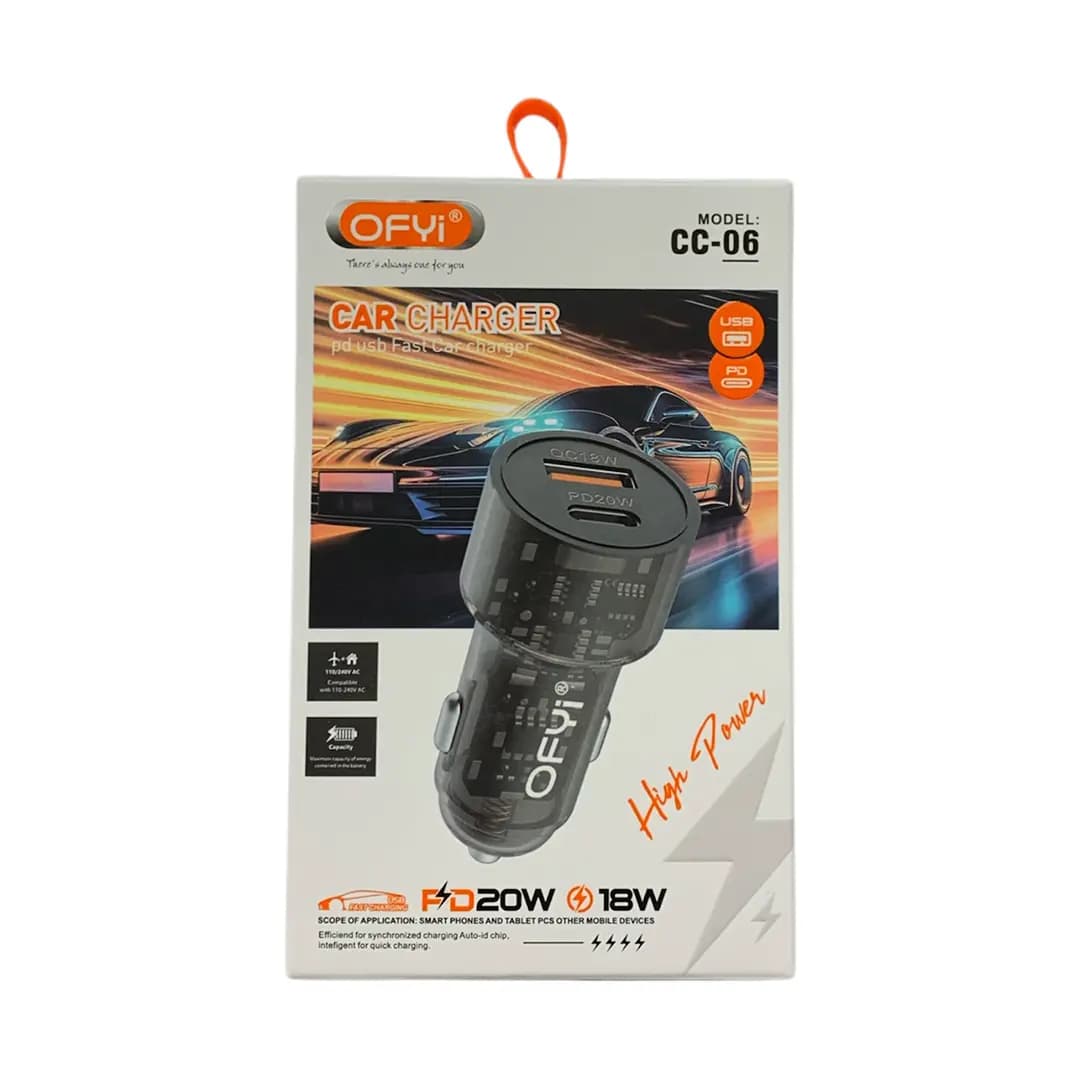 شارژر فندکی مدل OFYI CC-06 PD — تصویر ۳